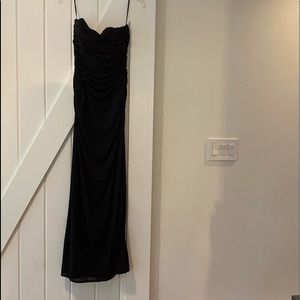 Kay zinger Long strapless ruched dress